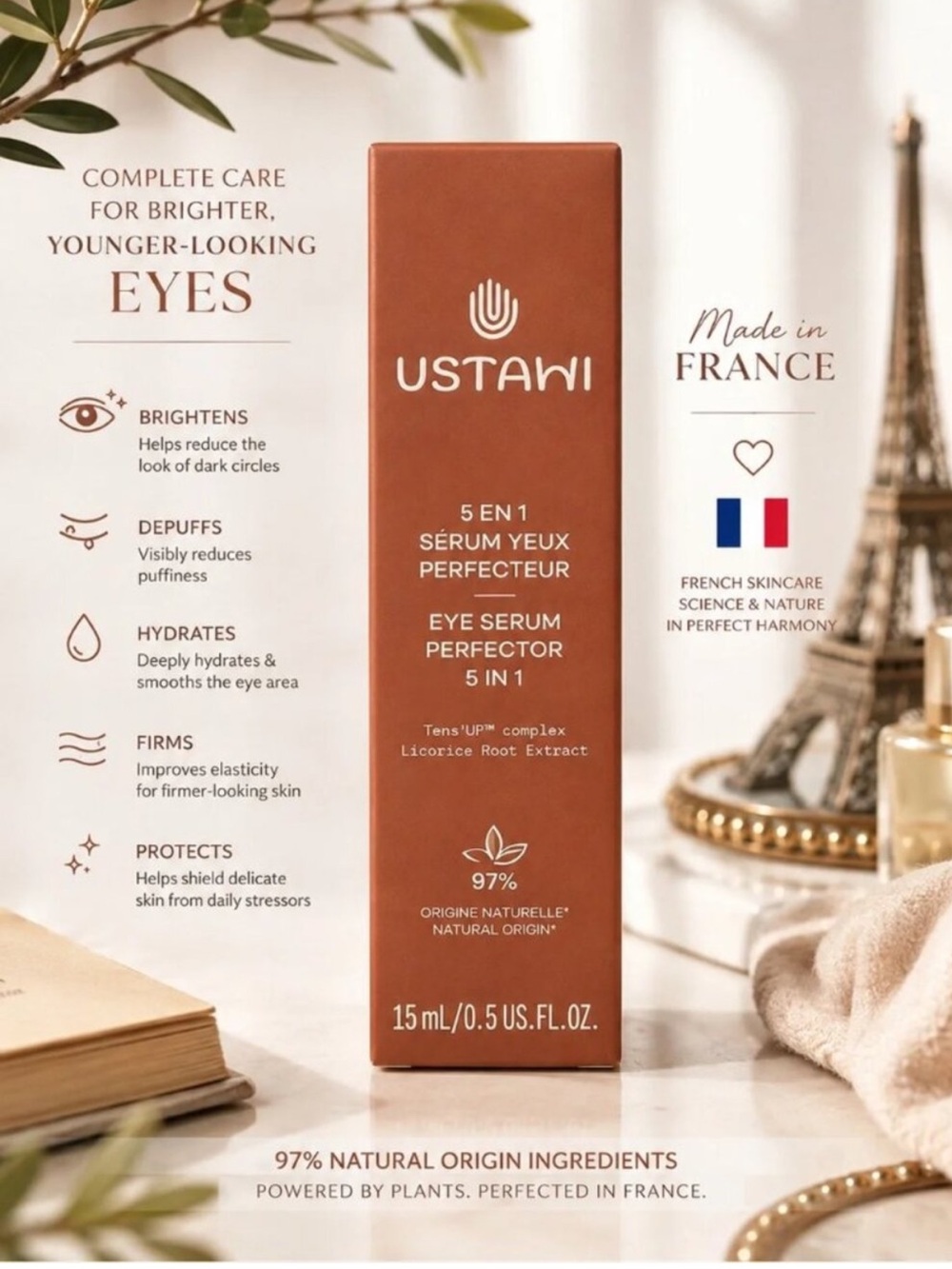 USTAWI 5-in-1 Eye Serum Perfector • NIB!